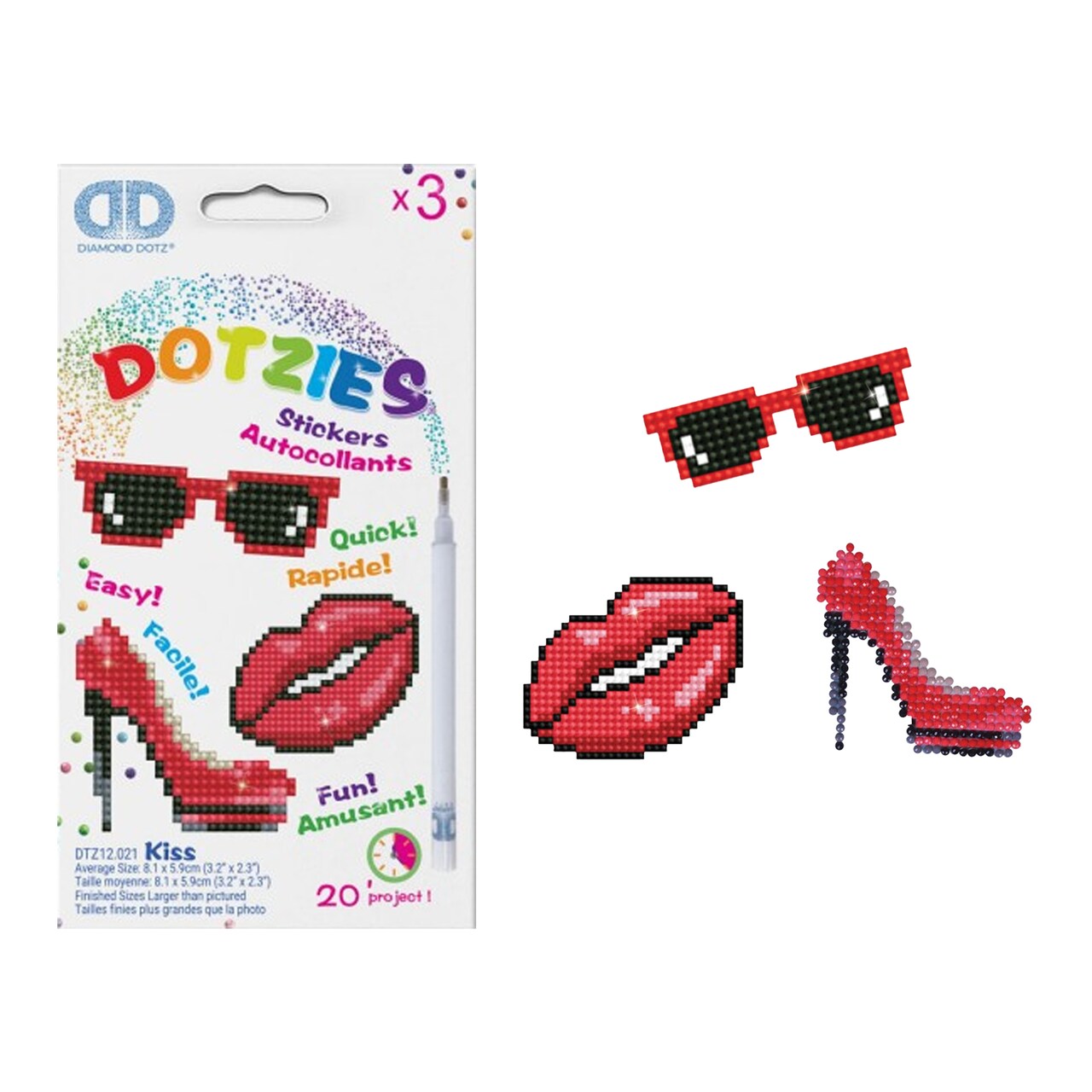 Diamond Dotz Kits - KISS Diamond Painting Artwork Kit Diamond Painting Kits, Diamond Art Kits for Adults, Gem Art, Diamond Art, Diamond Dotz Kits